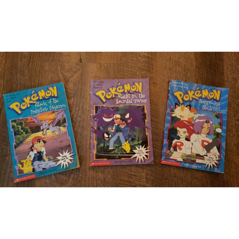 Lot of 3 Pokemon teen reader books #3,4 & 5 Scholastic
